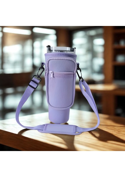 Stanley Quencher Pipetli 1.18 Lt Termos Kılıfı Omuz Askılı Termos Çanta Fermuarlı Cepli Kılıf Çanta modelleri