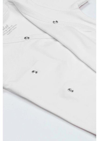 Bfs Organik Natural Basic Style Kruvaze Uzun Kol Body BS17102 Beyaz fırsatları