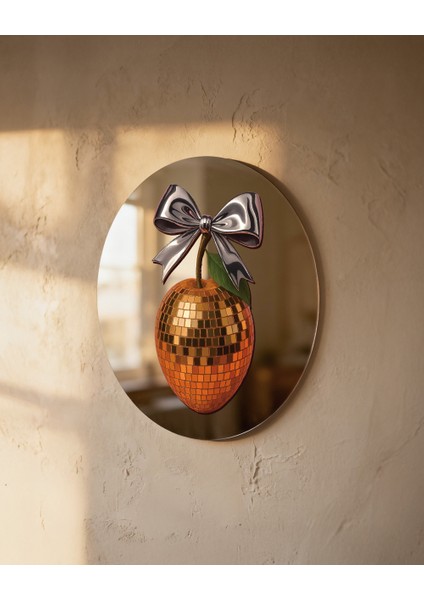 Mood Ayna Disco Kayısı - Tasarım Ayna, Pinterest Dekoru, Dekoratif Baskılı Ayna, Yazılı Ayna modelleri