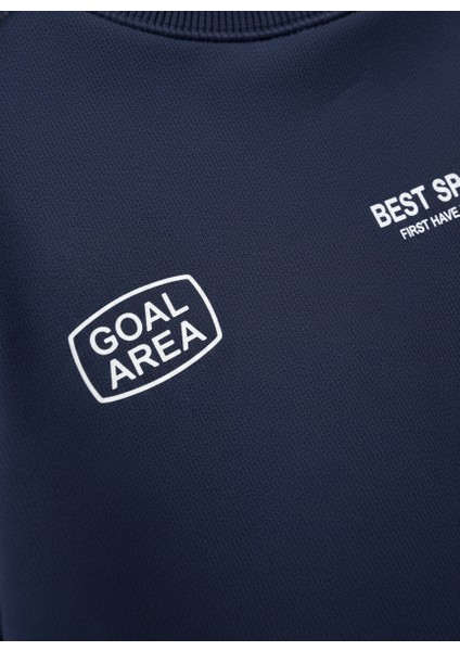 Erkek Çocuk Pamuklu Lacivert Goal Area Sweatshirt 2'li Takım – Rahat Spor Tasarım modelleri