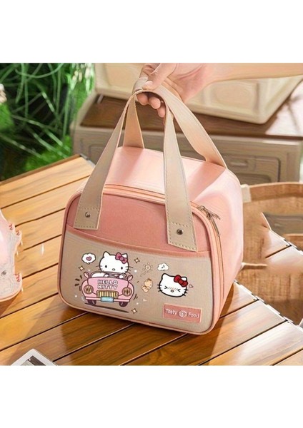 Beslenme Çantası Hello Kitty Figürlü Izoleli Sıcak Soğuk Koruma Geniş Kapasiteli AD15125 fiyatları