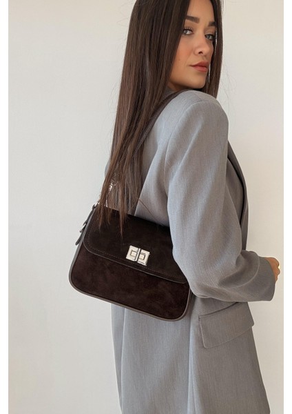 Önden Kapaklı Kahverengi Hakiki Deri Çanta fiyatları