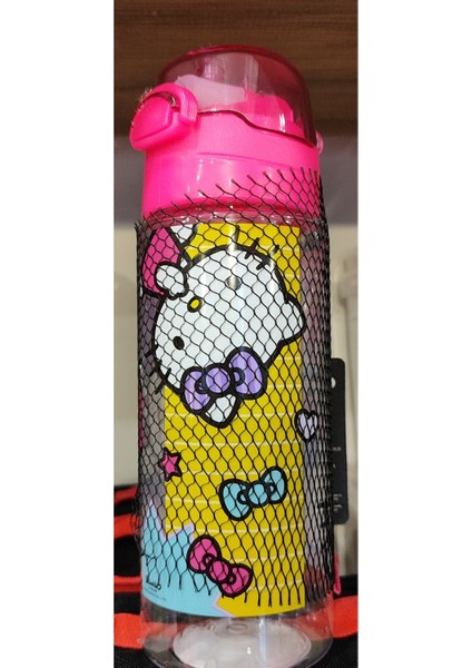Hello Kitty Figürlü Plastik Matara 550 ml
