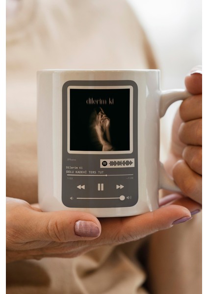 Dilerim Ki Spotify Kodlu Baskılı Kupa