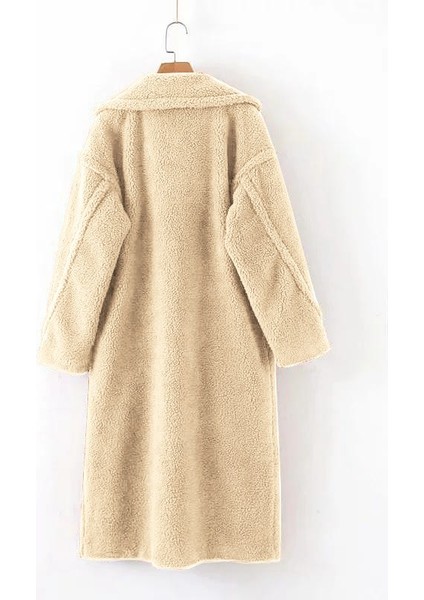 Peluş Kışlık Düğmeli Tüylü Ceket modelleri