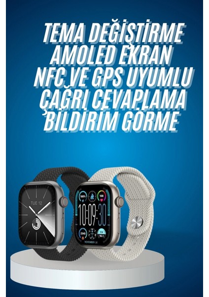 Akıllı Kol Saat Amoled Ekran Android ve Ios Uyumlu Arama Konuşma fiyatları