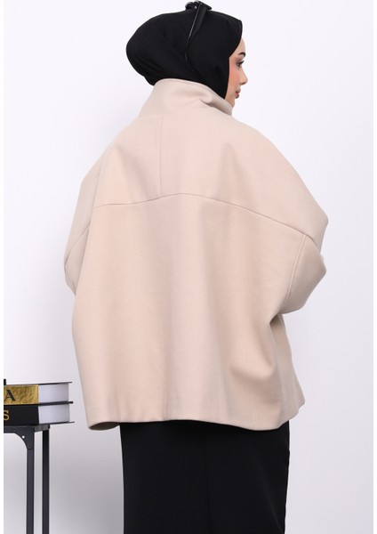 Vizon Cepli Oversize Kaşe Kaban fırsatları