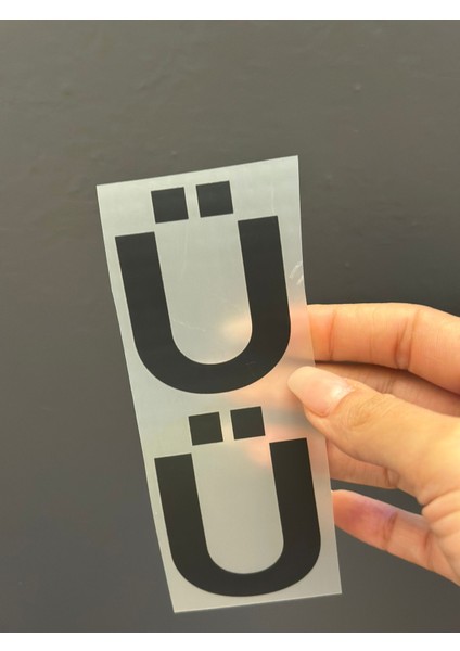 2 Li 5x4 cm Ütü Ile Yapışan Ü Harfi Arma Transfer Baskı fiyatları