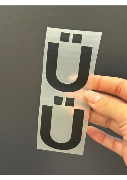 2 Li 5x4 cm Ütü Ile Yapışan Ü Harfi Arma Transfer Baskı modelleri