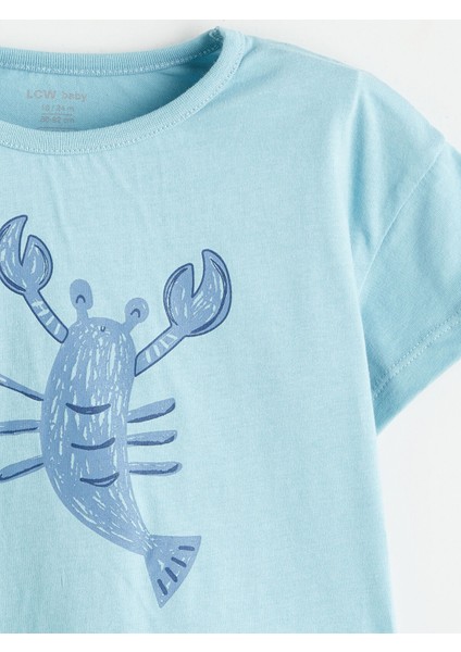 Yeni Sezon Bisiklet Yaka Erkek Bebek Tişört ve Şort 2'li modelleri