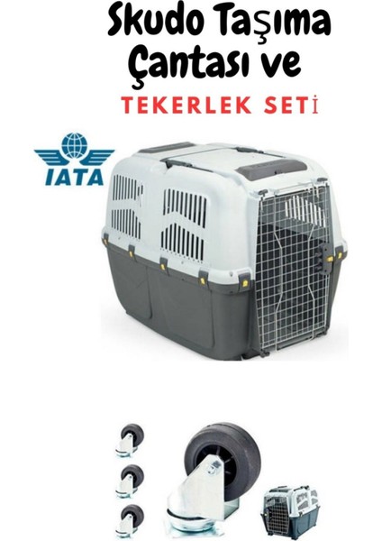 Skudo 7 Taşıma Kafesi Ve Tekerlek Seti Birlikte