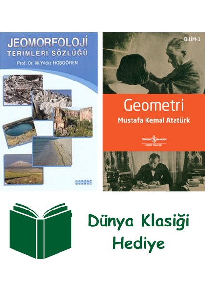 Jeomorfoloji Terimleri Sözlüğü + Geometri + Dünya Klasiği Hediye
