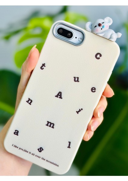 Iphone 6 Plus - 7 Plus ve 8 Plus Uyumlu Koala 3D Oyuncak Tasarım Kılıf