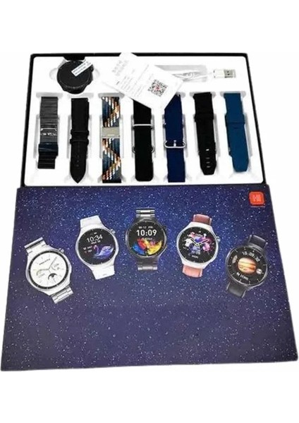 Akıllı Saat Çoklu Kordon Seçenekli Dokunmatik Ekran Nabız Sensörlü modelleri