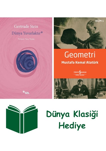Dünya Yuvarlaktır + Geometri + Dünya Klasiği Hediye