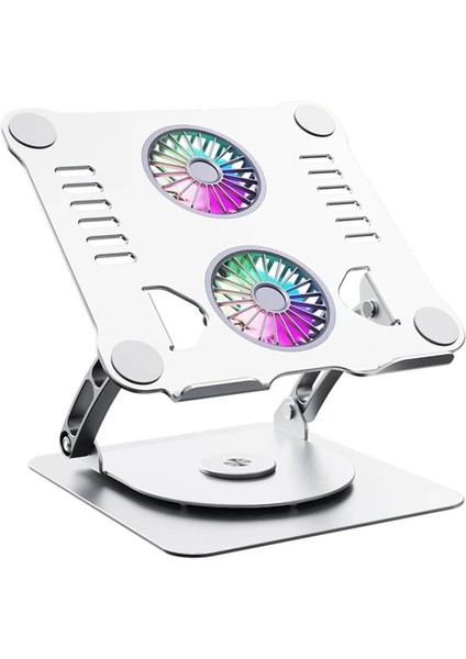 Ally T619G 360° Dönebilen Alüminyum Alaşım Soğutucu Masaüstü Laptop Standı- - ?88?67E5-5G6