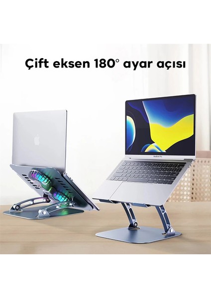 Ally T619G 360° Dönebilen Alüminyum Alaşım Soğutucu Masaüstü Laptop Standı- - ?88?67E5-5G6 fırsatları