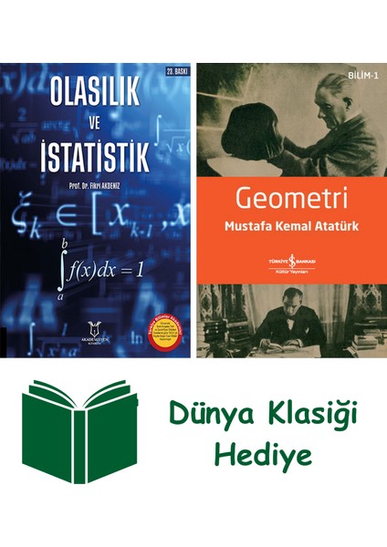 Olasılık ve Istatistik + Geometri + Dünya Klasiği Hediye