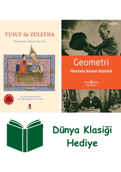 Yusuf ile Züleyha + Geometri + Dünya Klasiği Hediye