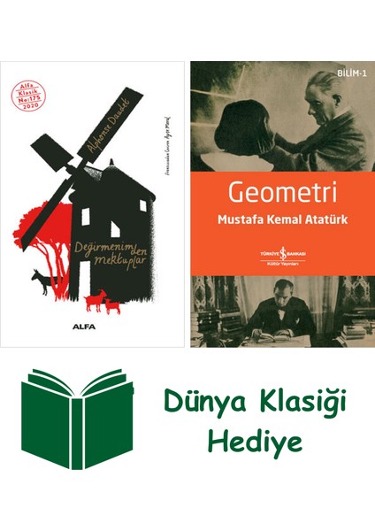 Değirmenimden Mektuplar + Geometri + Dünya Klasiği Hediye