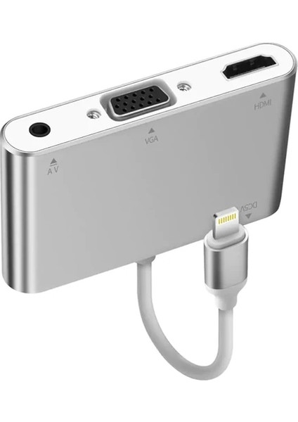 Iphone Ipad P32 HDMI VGA Av Audio Dönüştürücü ADAPTÖR-(5775) - ?39?61E1-8G1039