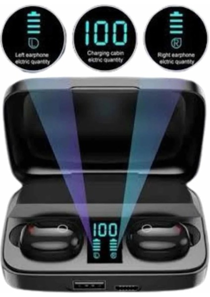 Kablosuz Dijital Göstergeli Çağrı Cevaplayabilen Tws 5.0 Bluetooth Kulaklık fırsatları