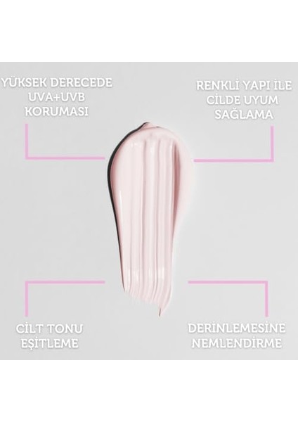 Aspel Ton Eşitleyici ve Nemlendirici Yüksek Korumalı Spf 50+ Pembe Güneş Kremi 50 ml