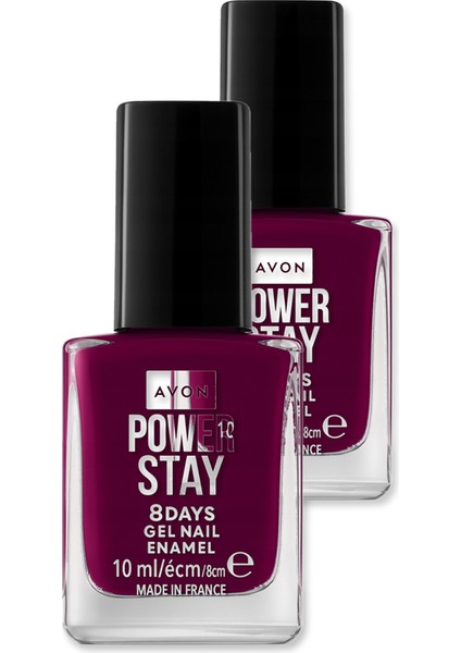Power Stay Gel Tırnak Cilası 10ML - Dark Dahlia Ikili Set