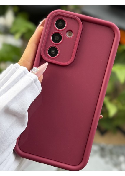 Galaxy A15 Uyumlu Mat Lansman Parmak Izi Bırakmaz Esnek Silikon Kılıf