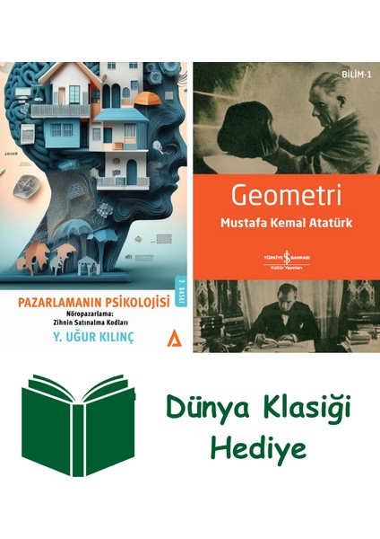 Pazarlamanın Psikolojisi + Geometri + Dünya Klasiği Hediye