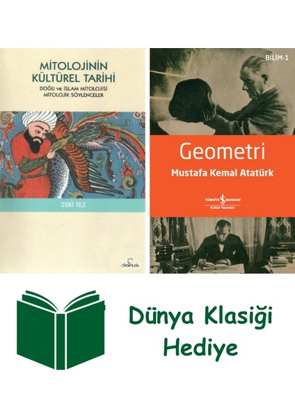 Mitolojinin Kültürel Tarihi + Geometri + Dünya Klasiği Hediye
