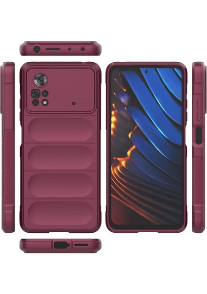 Xiaomi Poco X4 Pro 5g Kılıf Optimum Silikon - Bordo - FKU6233-5818 modelleri