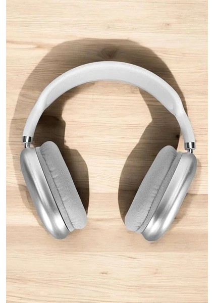 P9 Plus Kablosuz Kulak Üstü Bluetooth Kulaklık Beyaz Yüksek Ses Kaliteli fırsatları