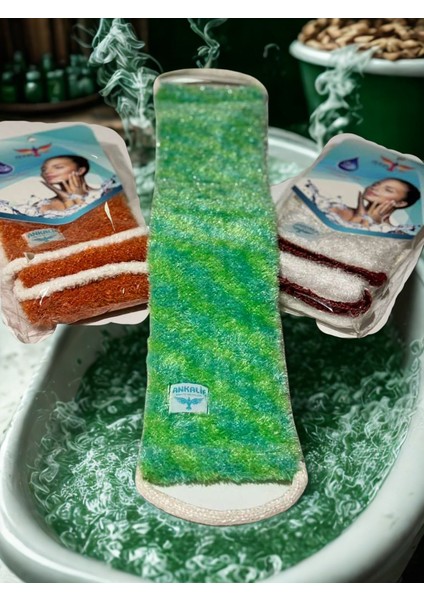 Yeşil Uzun Sırt Lifi – Spa Kalitesinde Derin Temizlik ve Masaj Etkisi modelleri