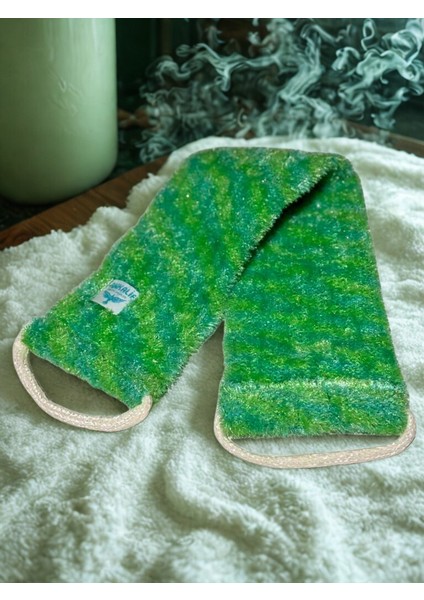 Yeşil Uzun Sırt Lifi – Spa Kalitesinde Derin Temizlik ve Masaj Etkisi fırsatları