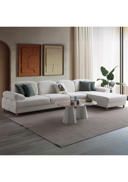 Aries Yataklı Sandıklı Piyonlu Köşe Takımı Beyaz Sağ Köşe fiyatları