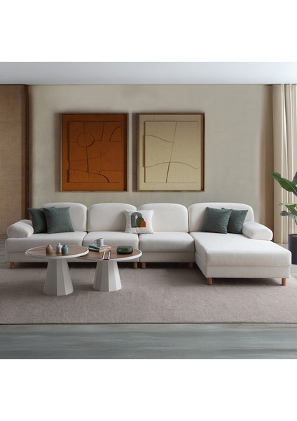 Aries Yataklı Sandıklı Piyonlu Köşe Takımı Beyaz Sağ Köşe fırsatları