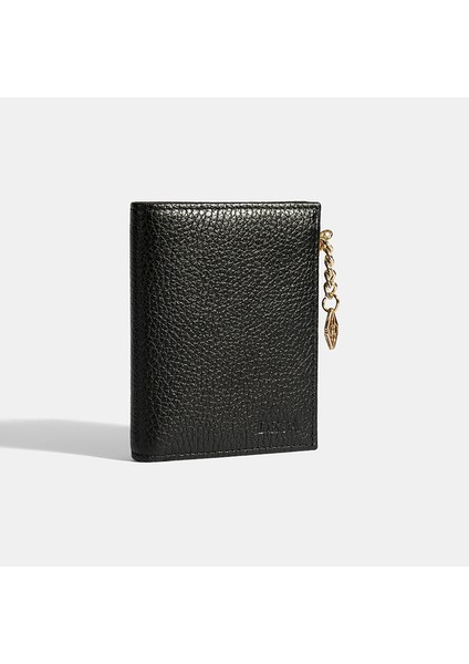 Kadın Siyah Zincir Detaylı Deri Cüzdan modelleri