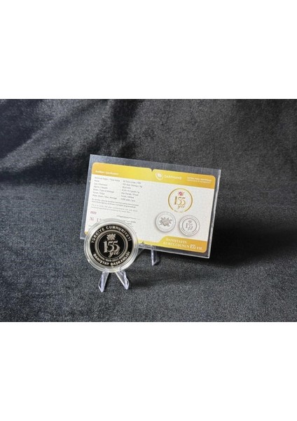 – Danıştay’ın Kuruluşunun 155. Yılı Gümüş Hatıra Sikkesi