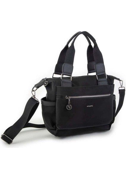 Kadın El ve Omuz Çantası Siyah Buzzy