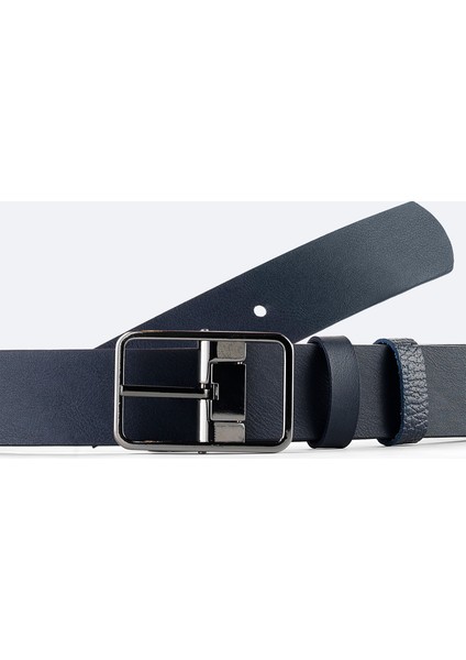 Erkek Lacivert %100 Deri Çift Taraflı Kemer A42Y9310