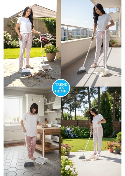 Lüx Saplı Faraş Seti Katlanabilir Fırça Temizleme Taraklı Faraş