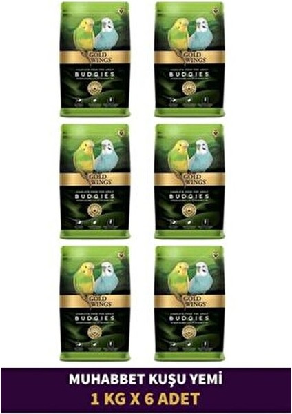 Muhabbet Kuşu Yemi 1 kg x 6 Adet