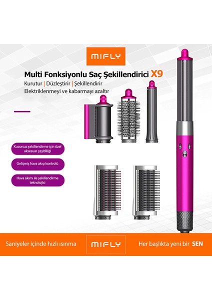 Mıfly Multı X9 Fonksıyonlu Grı Sac Sekıllen indirimleri