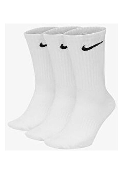 Everyday Crew 3pr Unisex Beyaz Futbol Çorabı SX7676-100