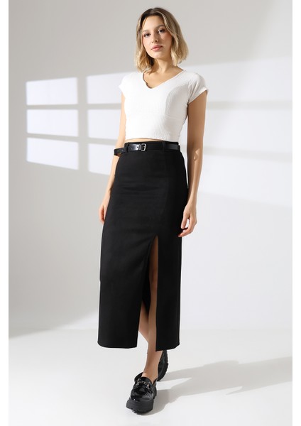 Süet Etek Uzun Boy Yırtmaçlı fiyatları