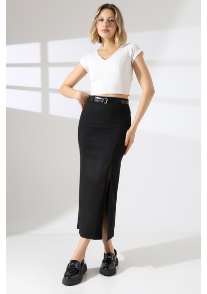 Süet Etek Uzun Boy Yırtmaçlı modelleri