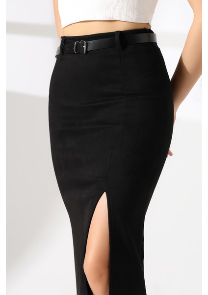 Süet Etek Uzun Boy Yırtmaçlı fırsatları