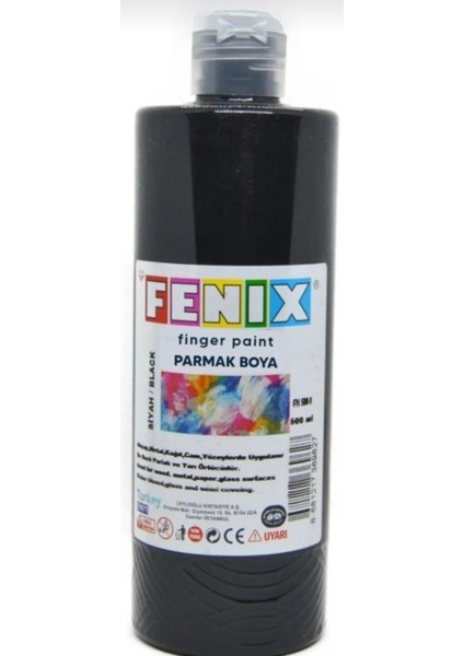 500 ml Parmak Boyası Siyah Renk