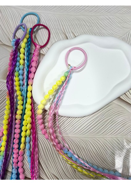 Renkli Yapay Saç Bağlama Tokası